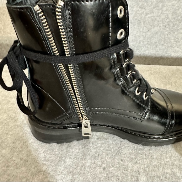 All Saints Leather Combat Boots - Picture 5 of 13